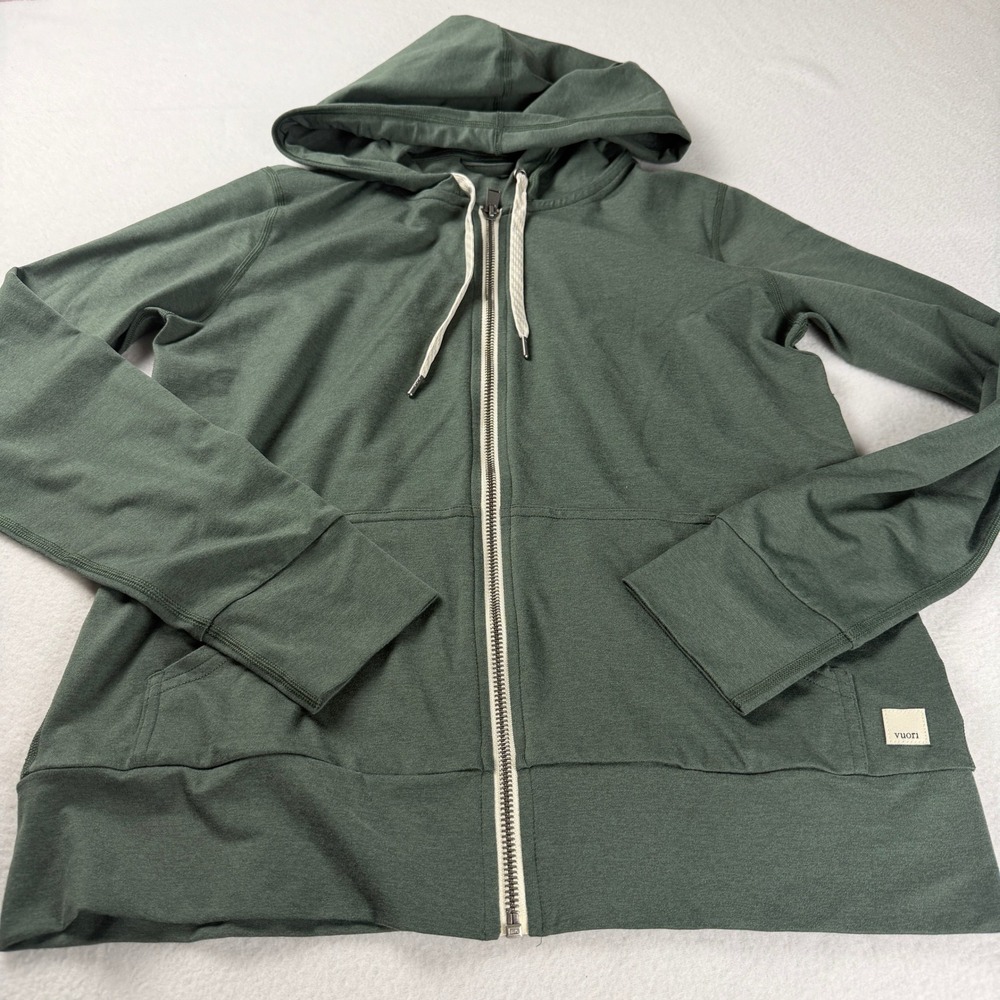 Vuori Women's Performance Hoodie Green XS VW268 - Picture 7 of 9